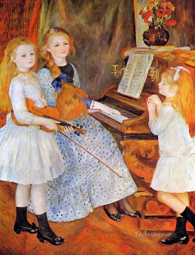 ピエール=オーギュスト・ルノワール Painting - カトゥール・メンデスの娘たち ピエール・オーギュスト・ルノワール